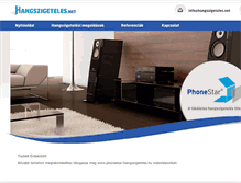 Tablet Screenshot of hangszigeteles.net